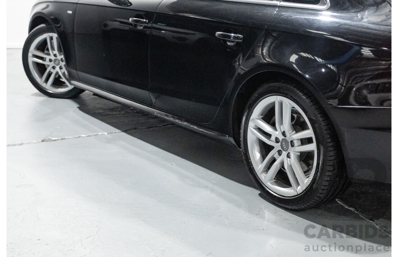 2/2015 Audi A4 S-Line 1.8 TFSI B8 (8K) MY15 4D Sedan Myth Black Metallic Turbo 1.8L