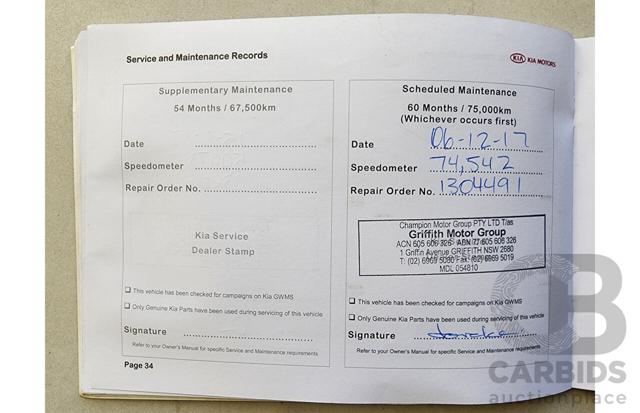 5/2014 Kia Cerato Si YD MY15 4d Sedan Blue 2.0L