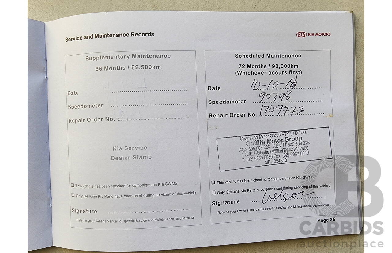 5/2014 Kia Cerato Si YD MY15 4d Sedan Blue 2.0L