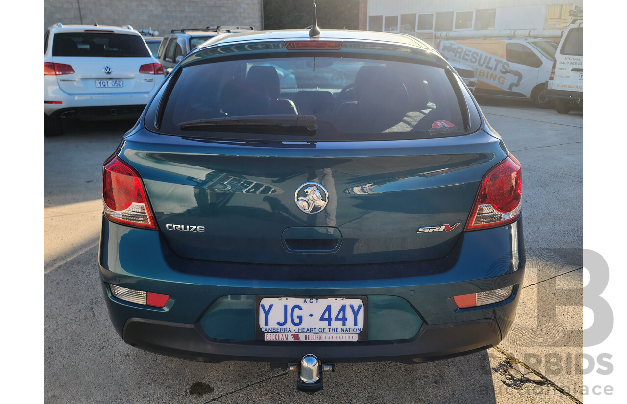 1/2012 Holden Cruze SRi V JH MY12 5d Hatchback Green 1.4L