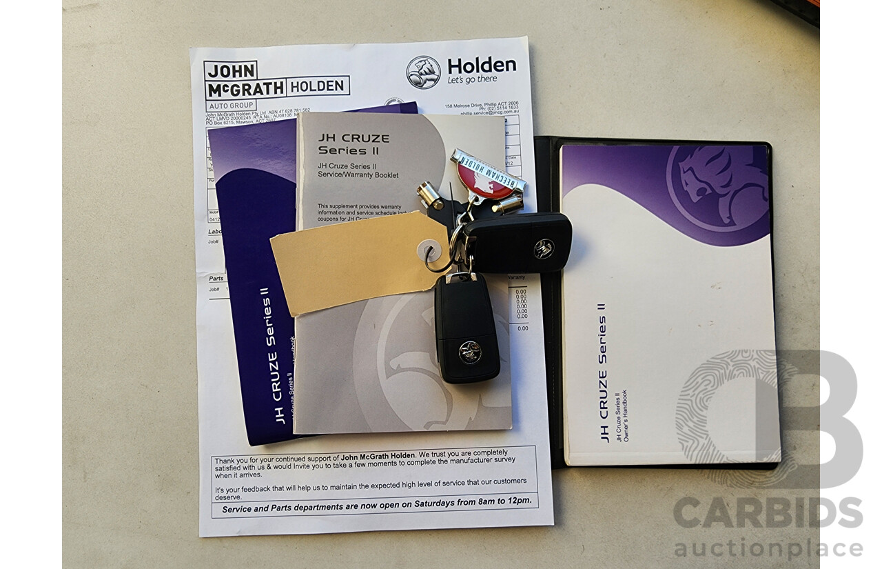 1/2012 Holden Cruze SRi V JH MY12 5d Hatchback Green 1.4L