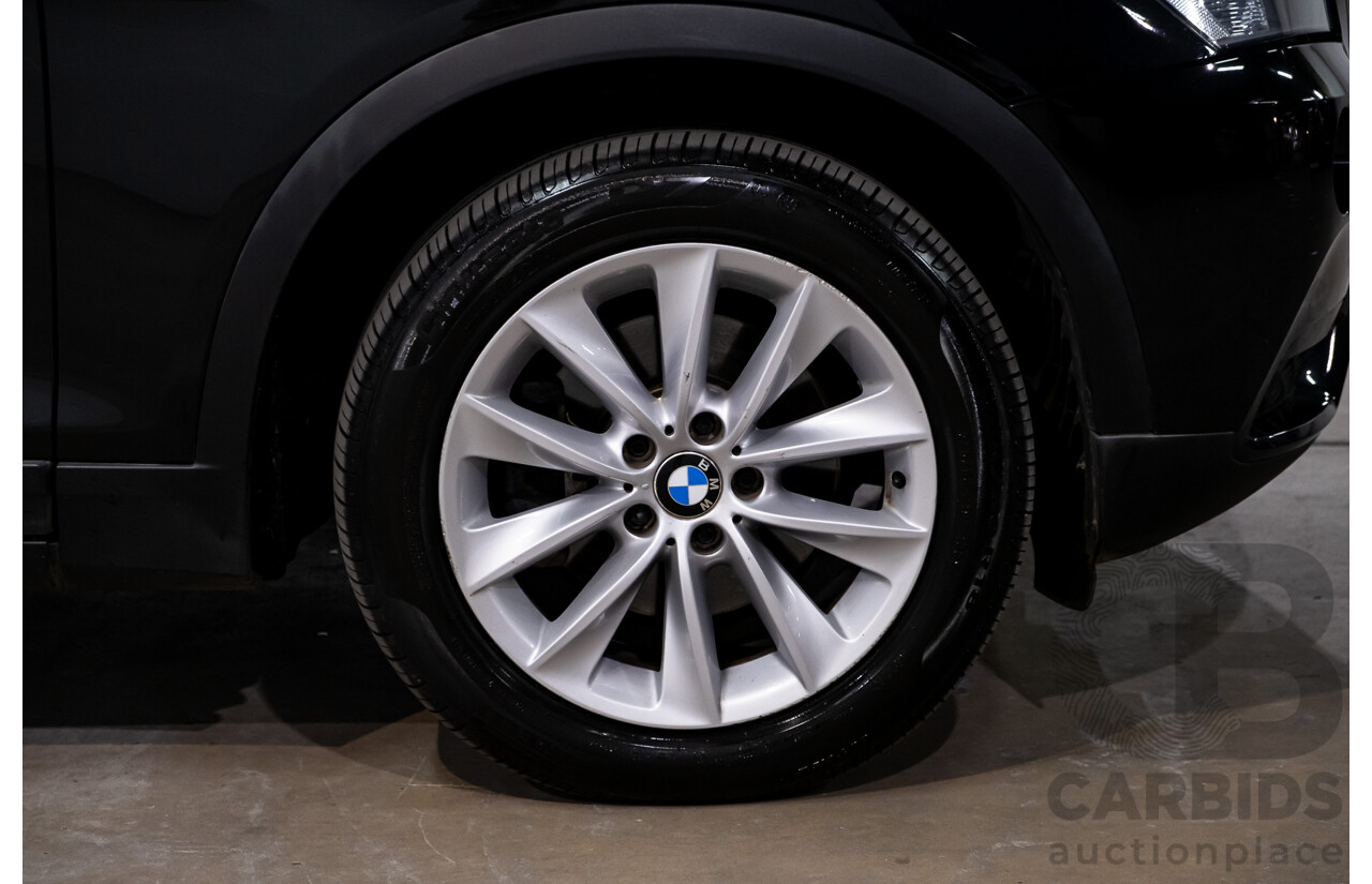 10/2011 BMW X3 Xdrive 30d F25 4d Wagon Black Sapphire Metallic Turbo Diesel 3.0L