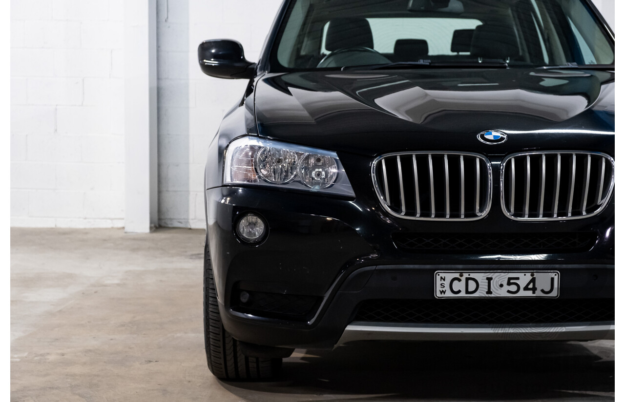10/2011 BMW X3 Xdrive 30d F25 4d Wagon Black Sapphire Metallic Turbo Diesel 3.0L