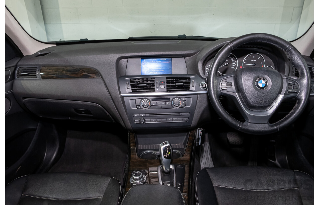 10/2011 BMW X3 Xdrive 30d F25 4d Wagon Black Sapphire Metallic Turbo Diesel 3.0L