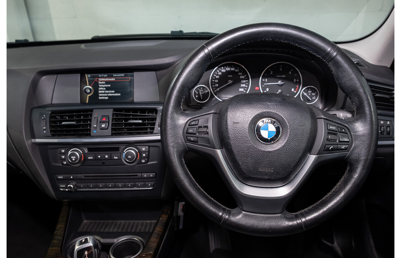 10/2011 BMW X3 Xdrive 30d F25 4d Wagon Black Sapphire Metallic Turbo Diesel 3.0L