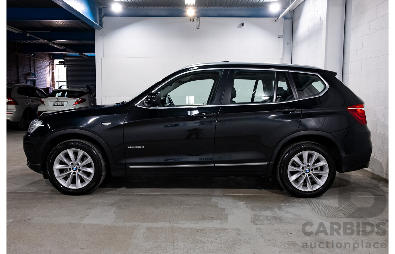 10/2011 BMW X3 Xdrive 30d F25 4d Wagon Black Sapphire Metallic Turbo Diesel 3.0L
