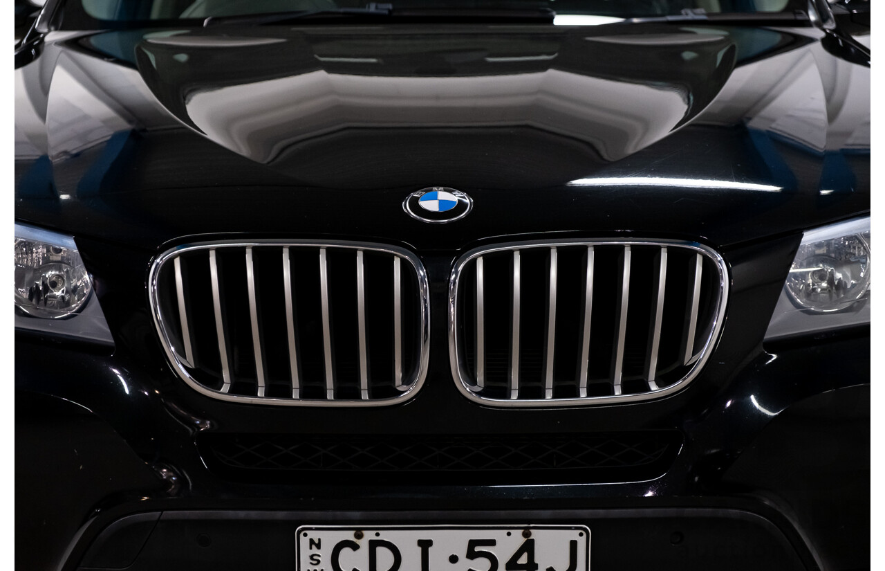 10/2011 BMW X3 Xdrive 30d F25 4d Wagon Black Sapphire Metallic Turbo Diesel 3.0L