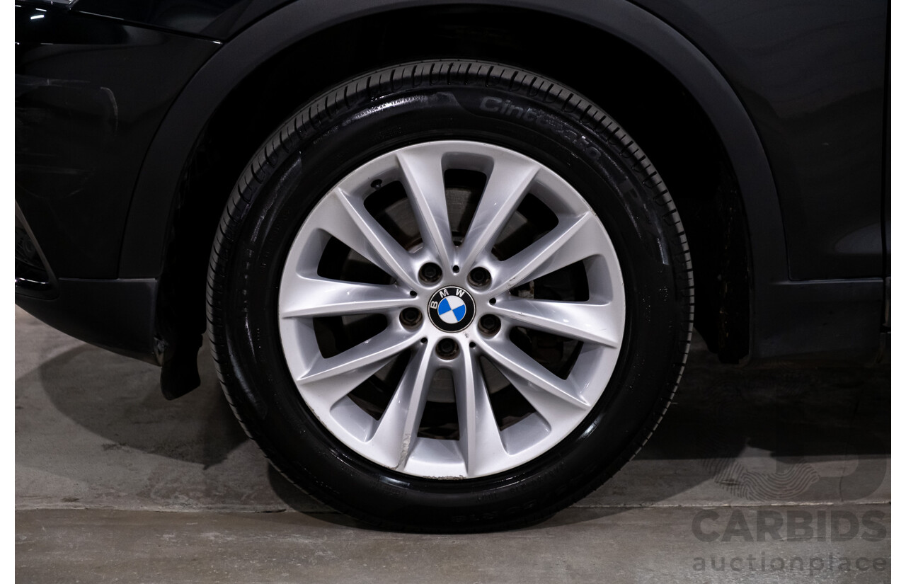 10/2011 BMW X3 Xdrive 30d F25 4d Wagon Black Sapphire Metallic Turbo Diesel 3.0L
