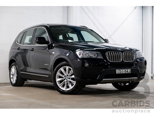 10/2011 BMW X3 Xdrive 30d F25 4d Wagon Black Sapphire Metallic Turbo Diesel 3.0L