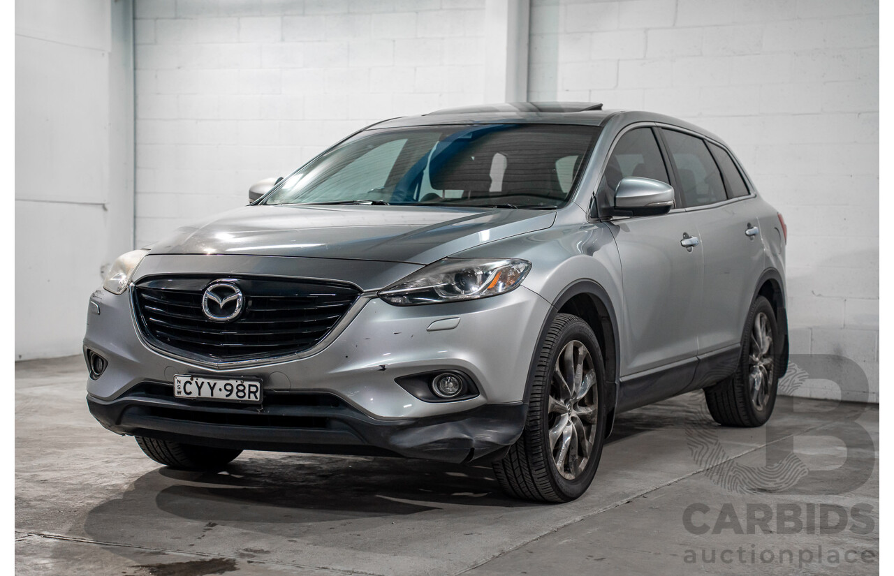 1/2015 Mazda Cx-9 Grand Touring MY14 4d Wagon Silver V6 3.7L