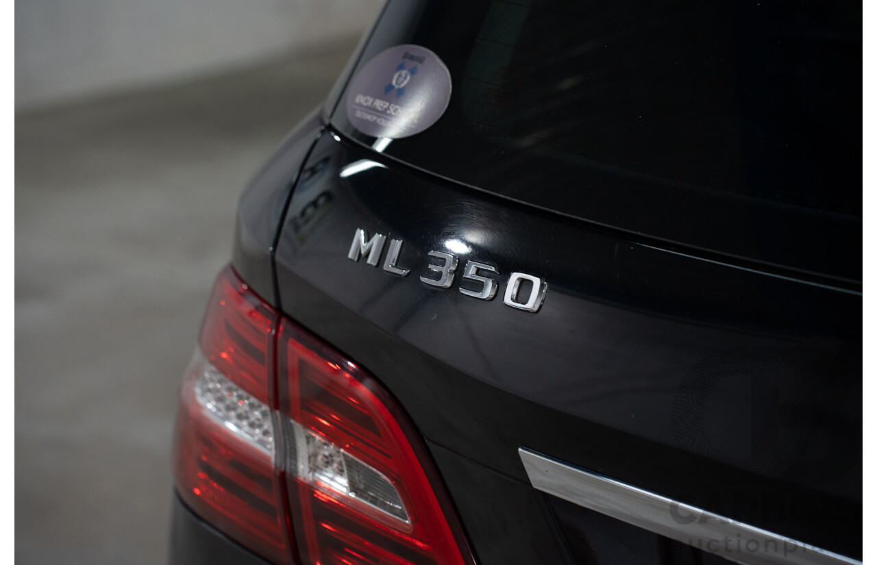 12/2013 Mercedes-Benz ML 350 CDI Bluetec (4x4) 166 4d Wagon Black Obsidian Metallic Turbo Diesel V6 3.0L