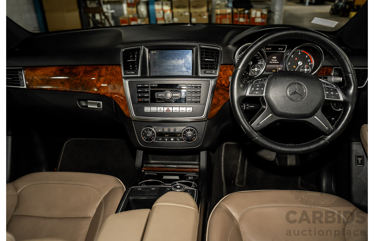 12/2013 Mercedes-Benz ML 350 CDI Bluetec (4x4) 166 4d Wagon Black Obsidian Metallic Turbo Diesel V6 3.0L