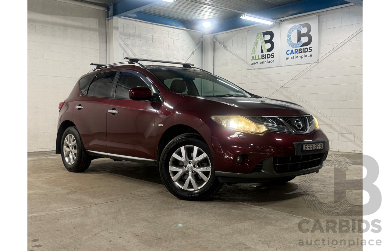 4/2012 Nissan Murano Ti Z51 MY12 4d Wagon Maroon V6 3.5L