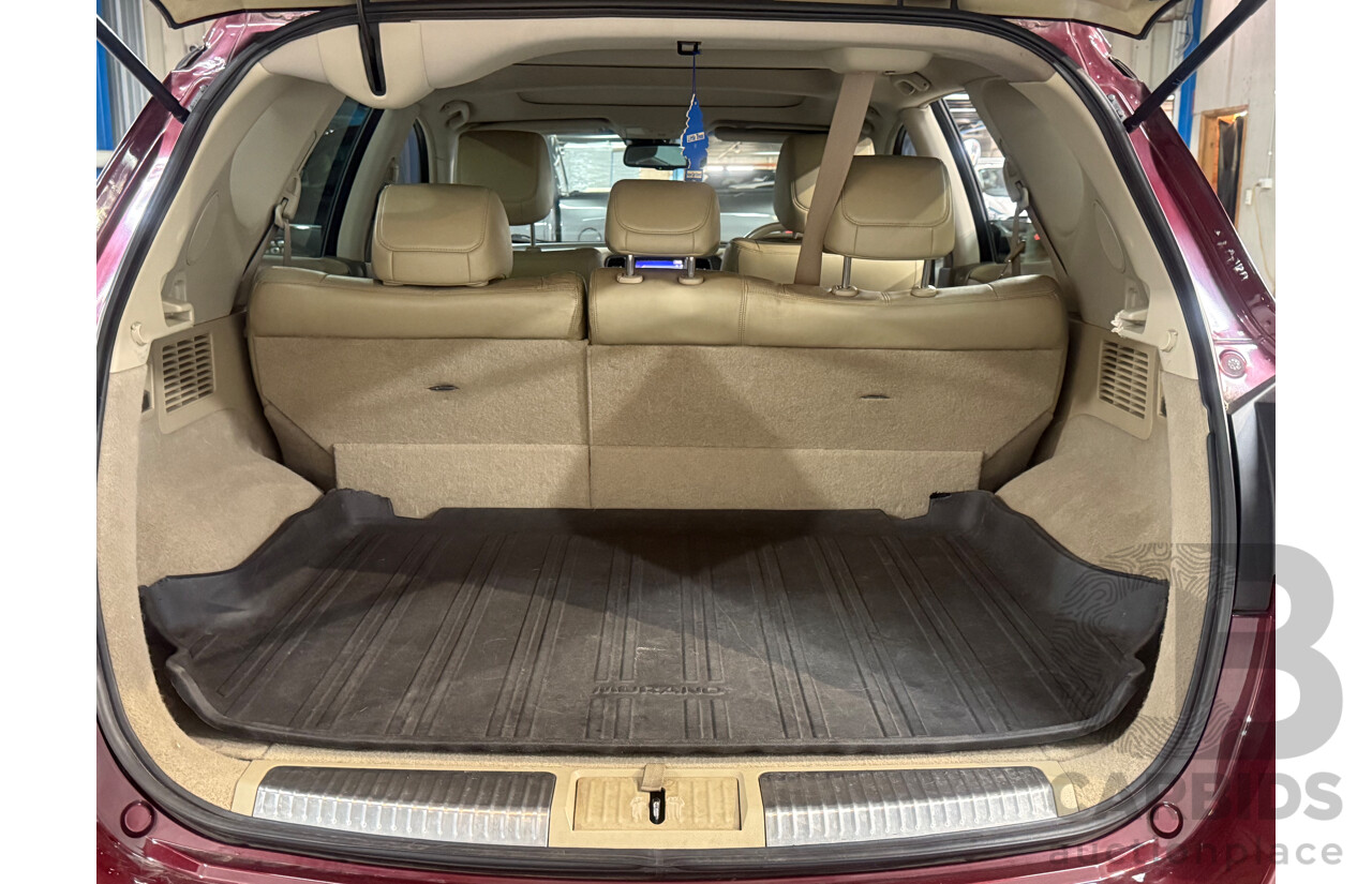 4/2012 Nissan Murano Ti Z51 MY12 4d Wagon Maroon V6 3.5L