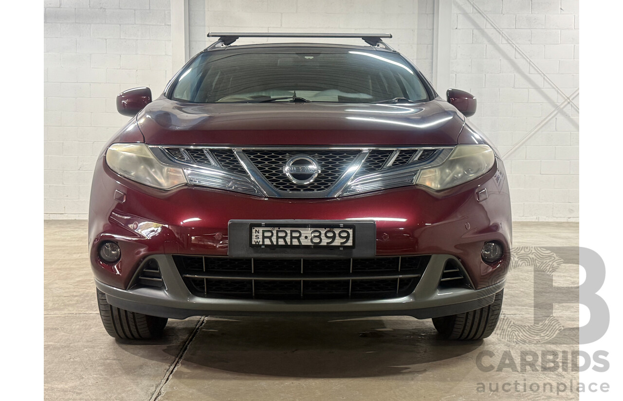 4/2012 Nissan Murano Ti Z51 MY12 4d Wagon Maroon V6 3.5L