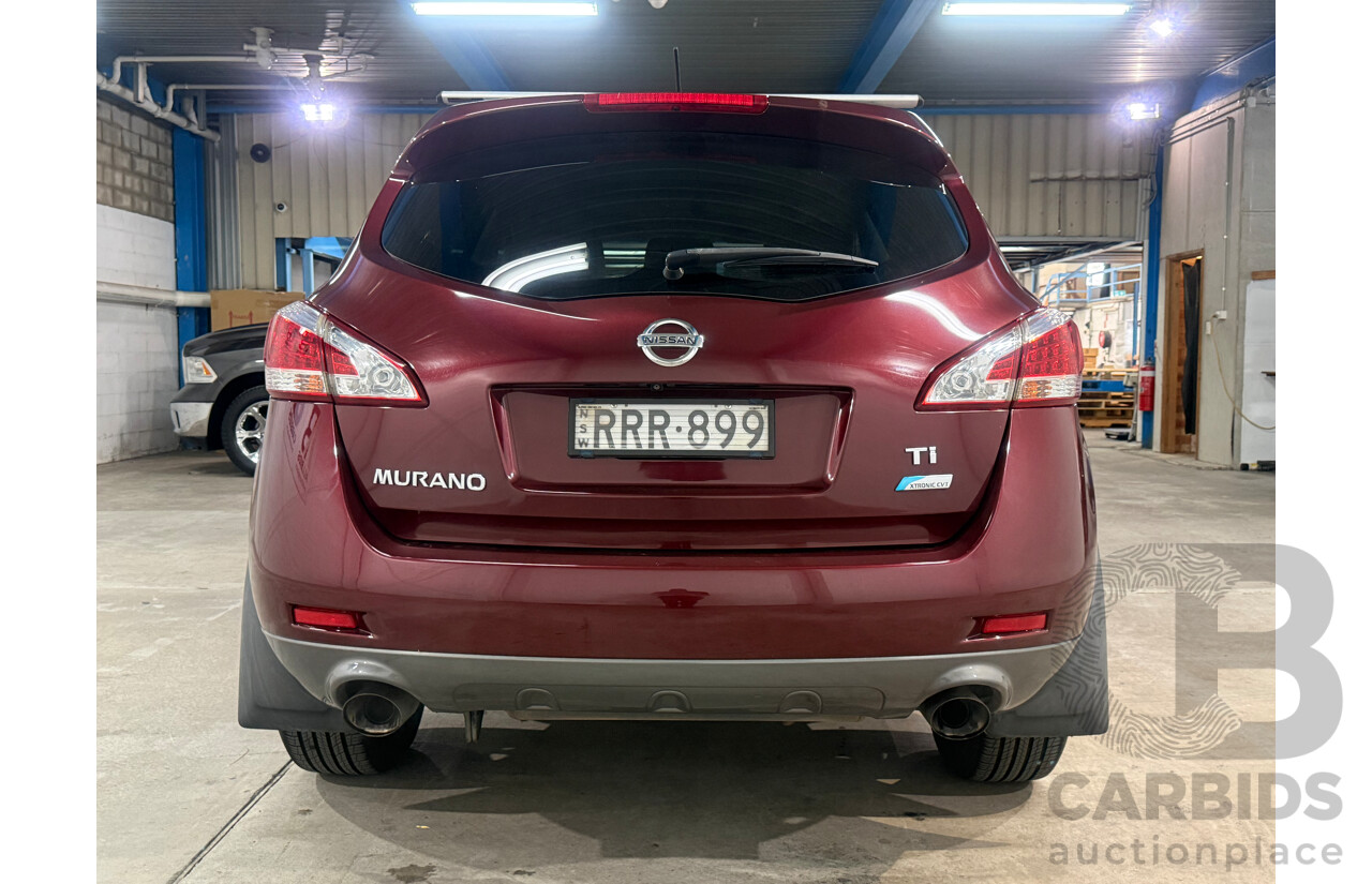 4/2012 Nissan Murano Ti Z51 MY12 4d Wagon Maroon V6 3.5L