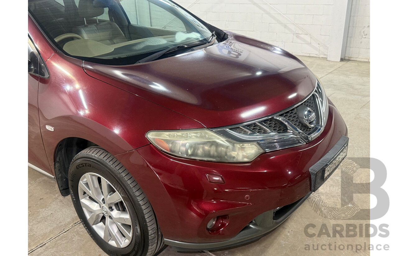 4/2012 Nissan Murano Ti Z51 MY12 4d Wagon Maroon V6 3.5L
