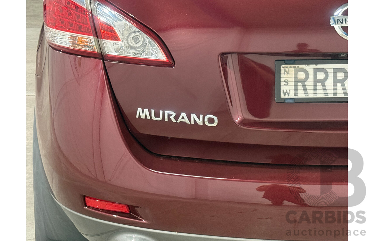 4/2012 Nissan Murano Ti Z51 MY12 4d Wagon Maroon V6 3.5L