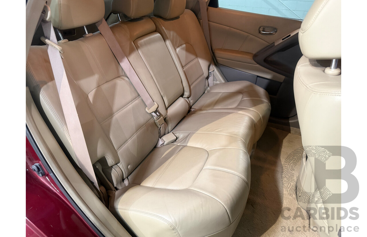 4/2012 Nissan Murano Ti Z51 MY12 4d Wagon Maroon V6 3.5L