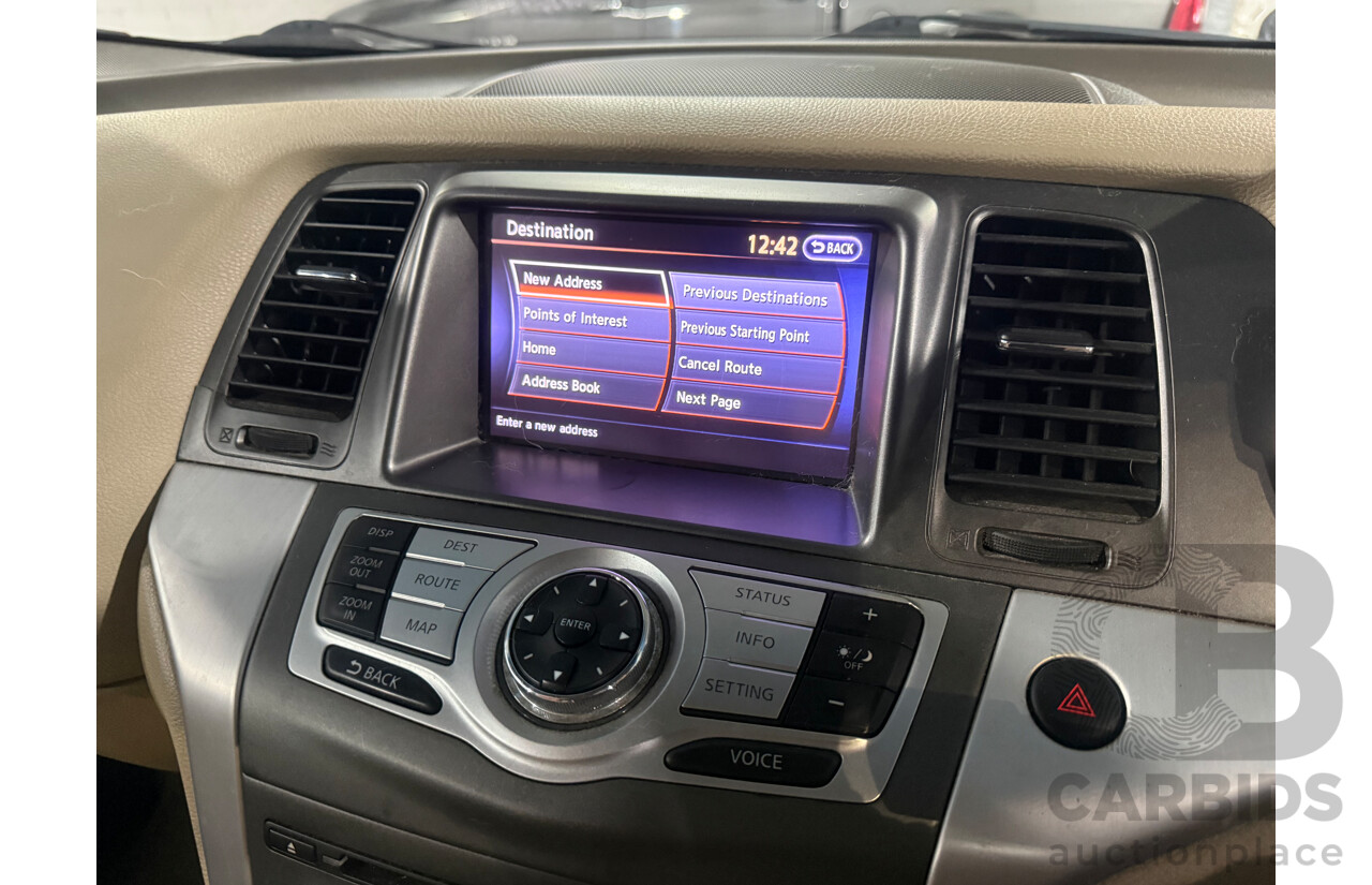 4/2012 Nissan Murano Ti Z51 MY12 4d Wagon Maroon V6 3.5L