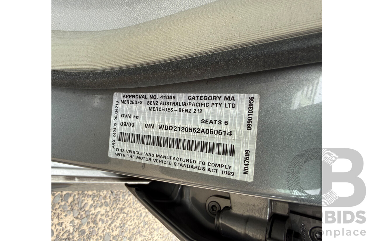 6/2009 Mercedes-Benz E350 Elegance 211 MY07 UPGRADE 4d Sedan Silver 3.5L