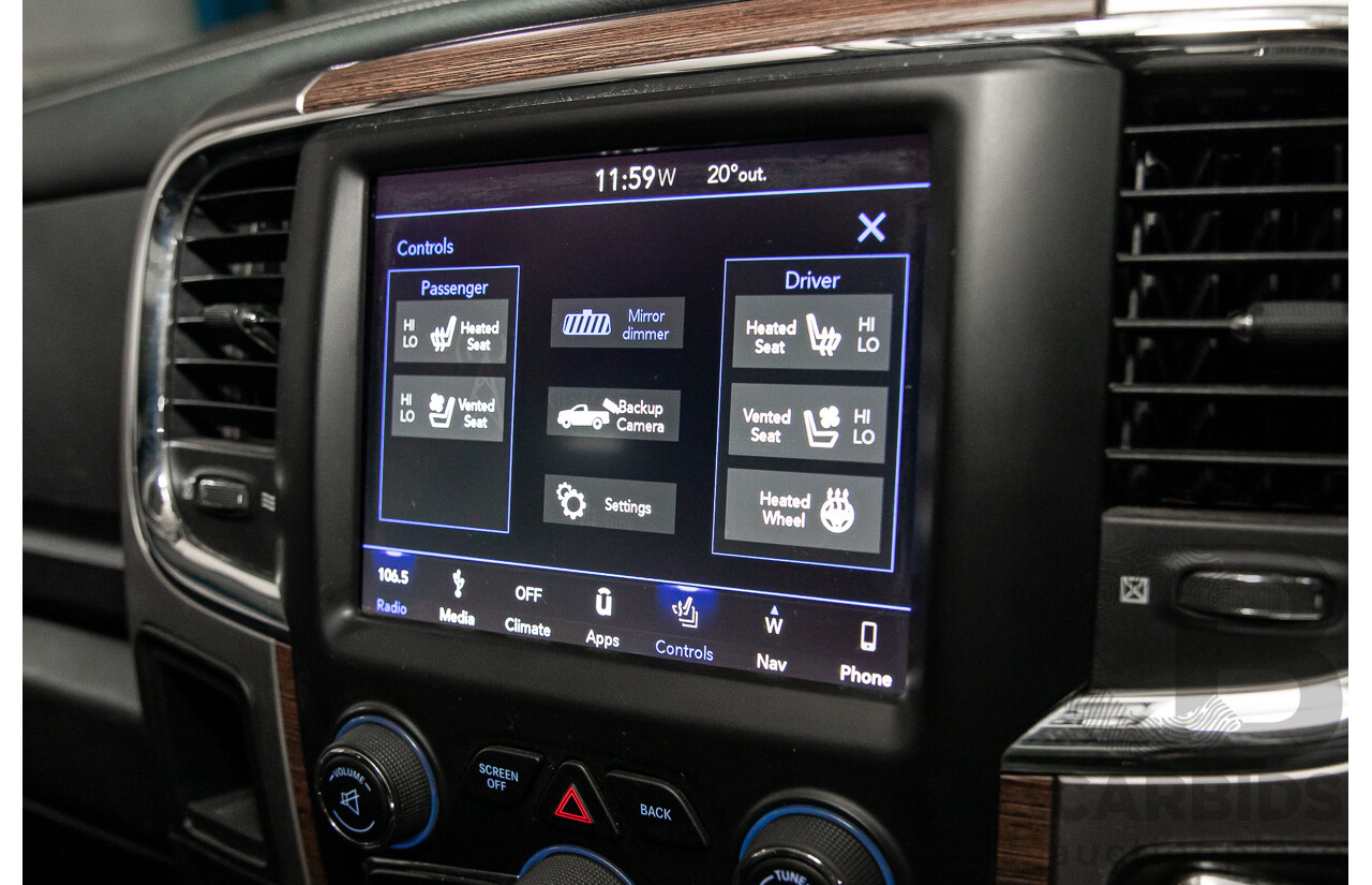 08/2019 ASV (Dodge) RAM 1500 Laramie (4x4) FD3.2 MY19 Crew Cab Utility Billet Silver Metallic V8 5.7L