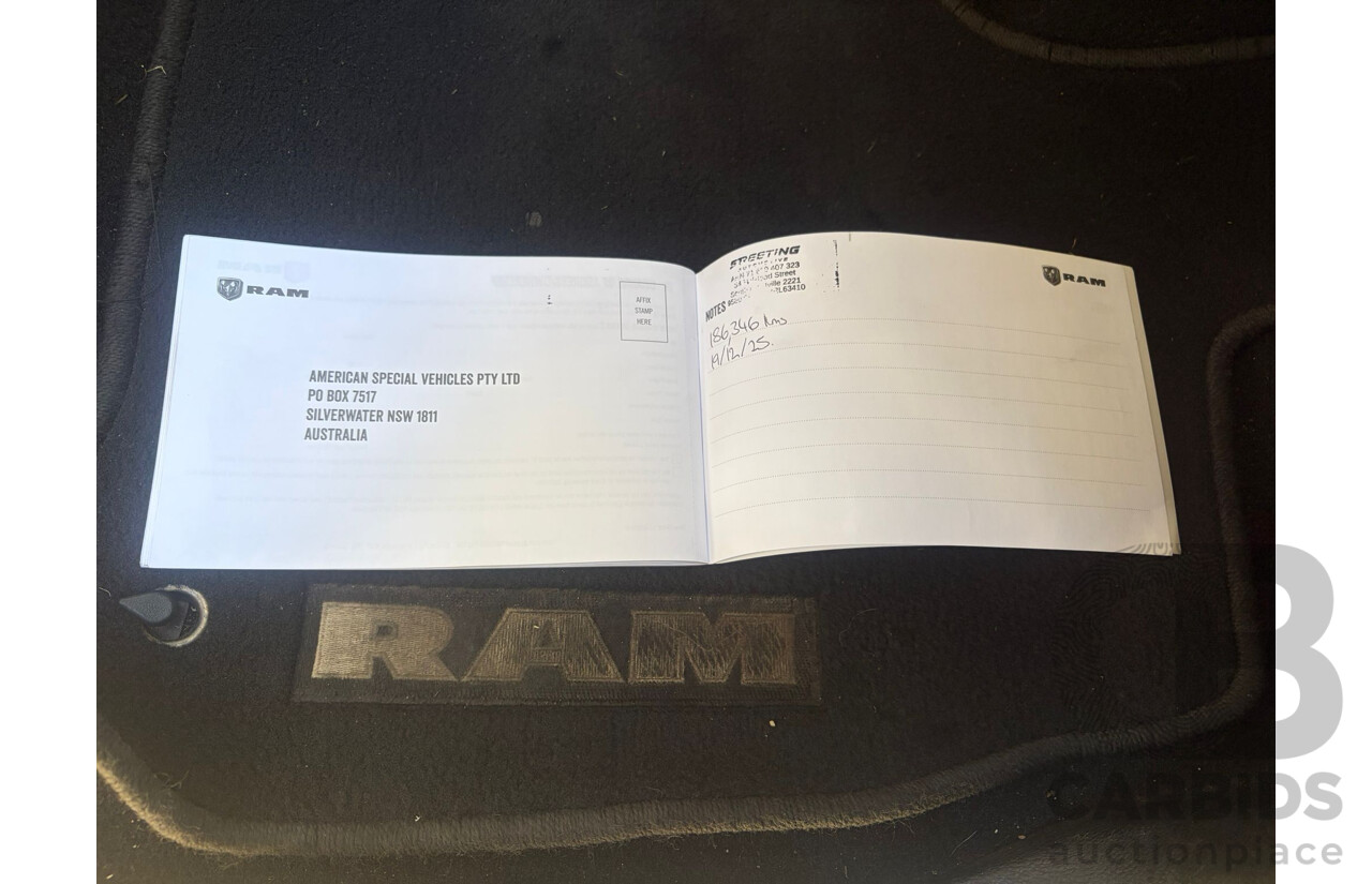 08/2019 ASV (Dodge) RAM 1500 Laramie (4x4) FD3.2 MY19 Crew Cab Utility Billet Silver Metallic V8 5.7L