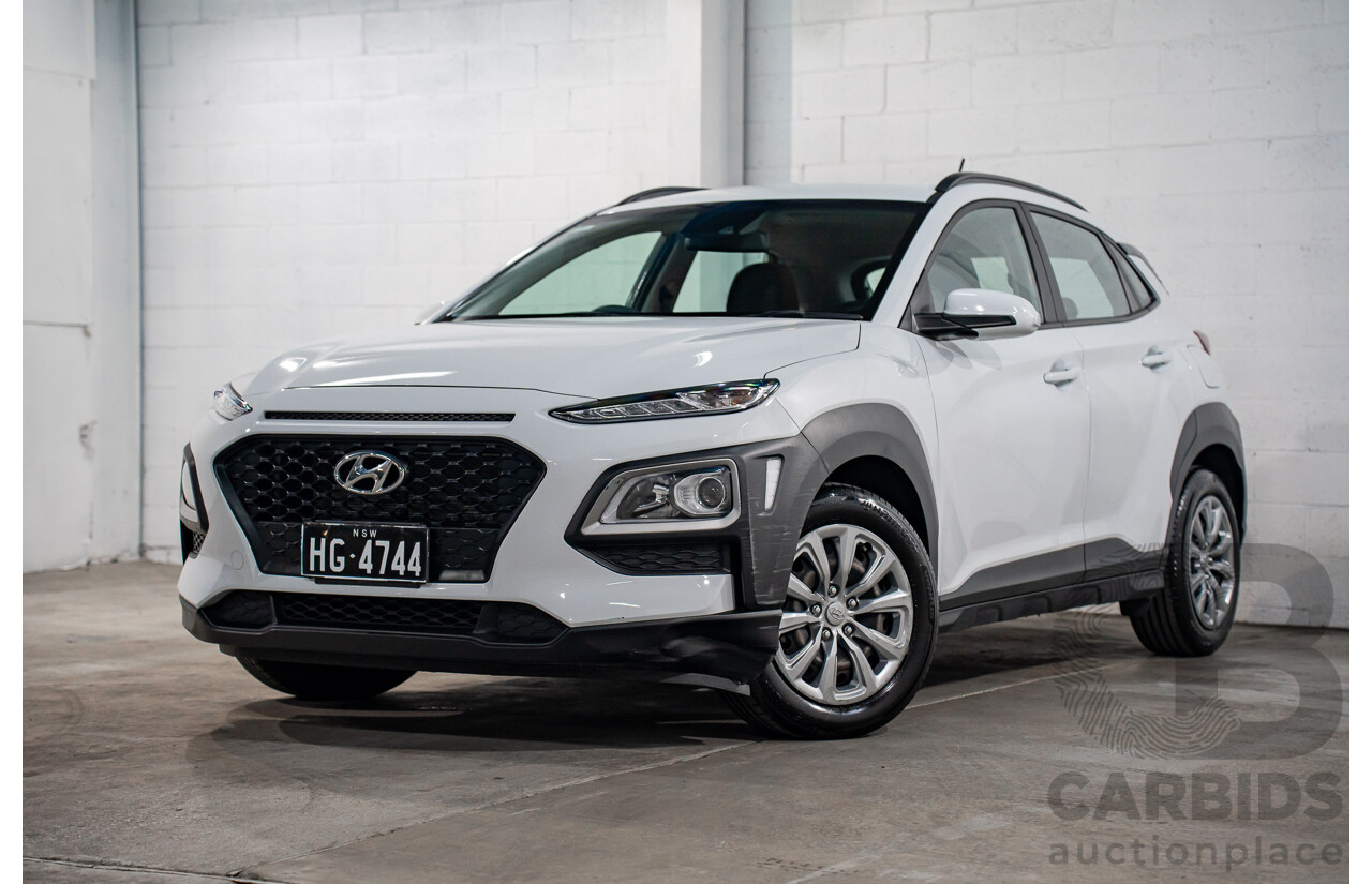 08/2020 Hyundai Kona GO (FWD) FWD OS.3 MY20 4D Wagon White 2.0L