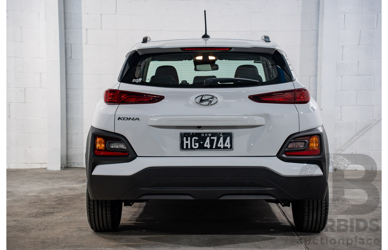 08/2020 Hyundai Kona GO (FWD) FWD OS.3 MY20 4D Wagon White 2.0L