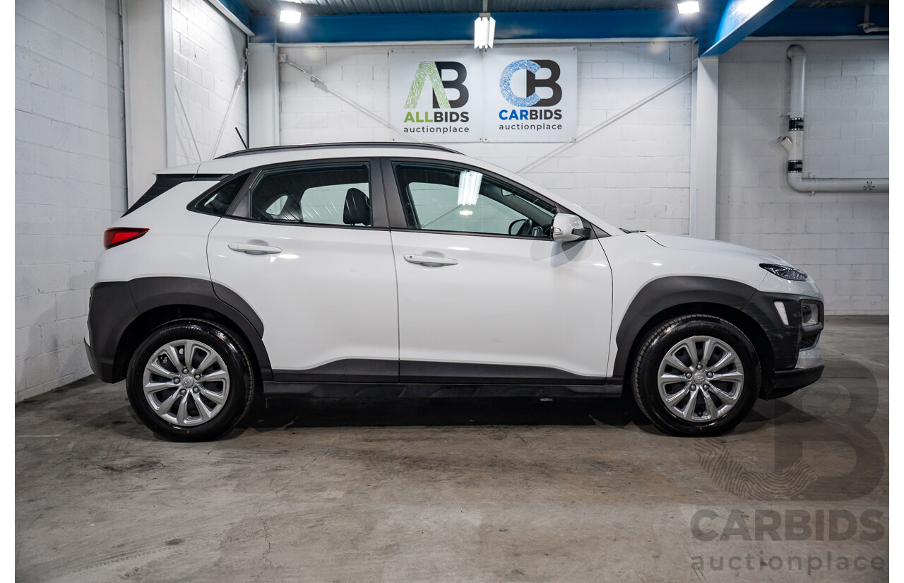 08/2020 Hyundai Kona GO (FWD) FWD OS.3 MY20 4D Wagon White 2.0L