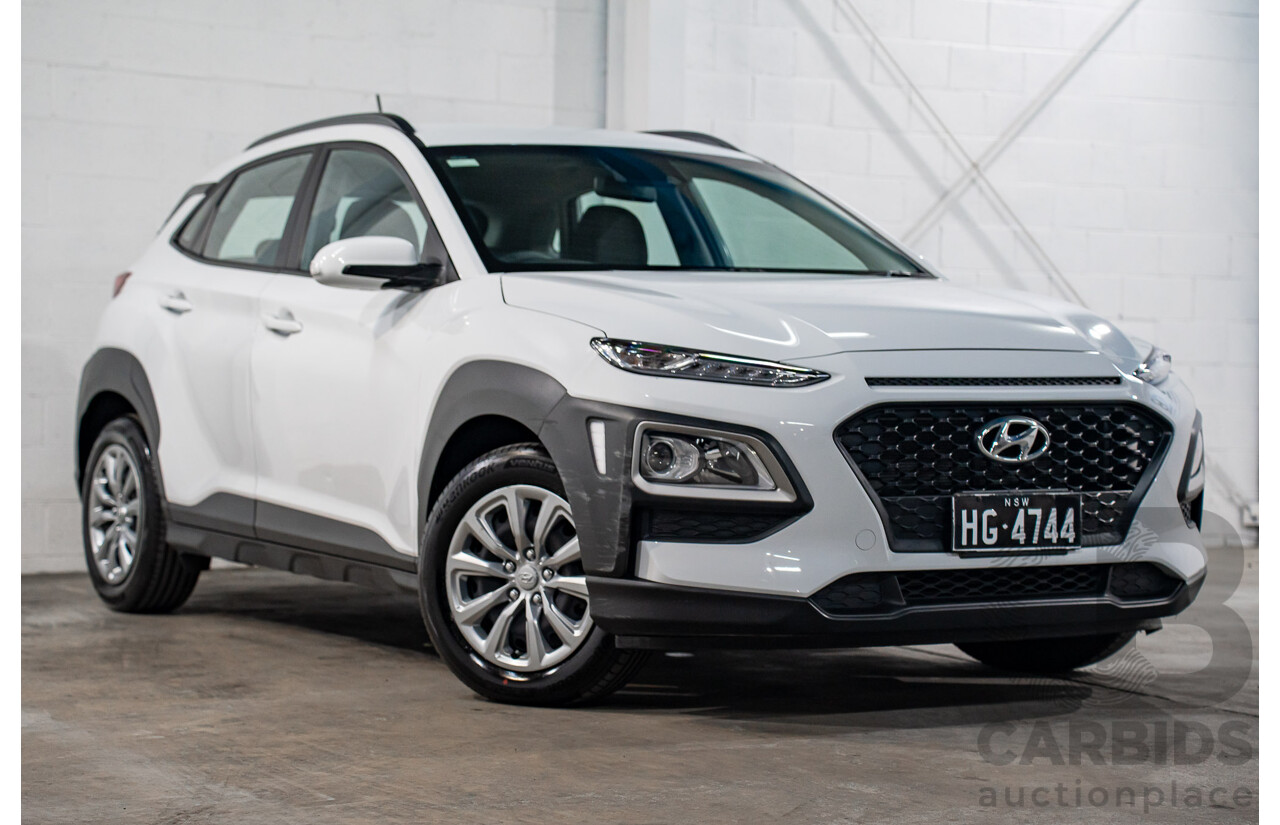 08/2020 Hyundai Kona GO (FWD) FWD OS.3 MY20 4D Wagon White 2.0L