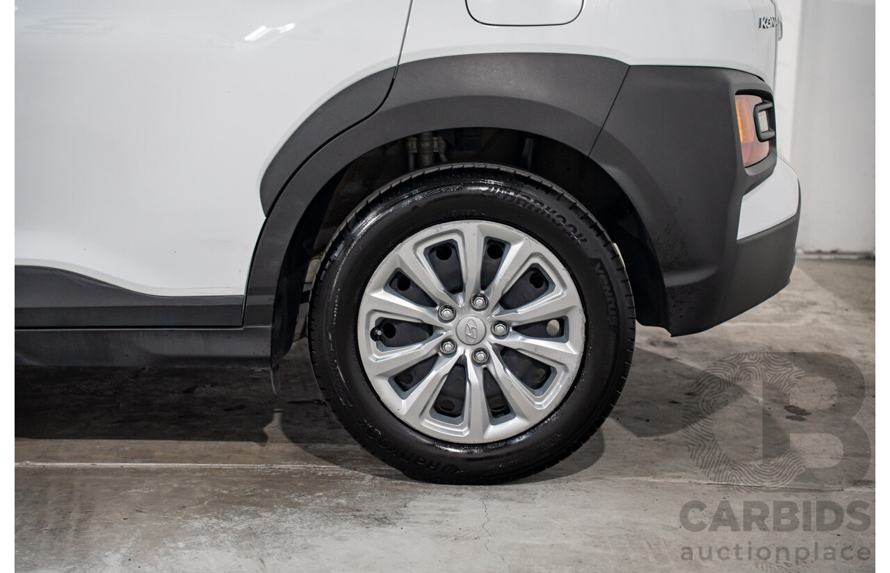 08/2020 Hyundai Kona GO (FWD) FWD OS.3 MY20 4D Wagon White 2.0L