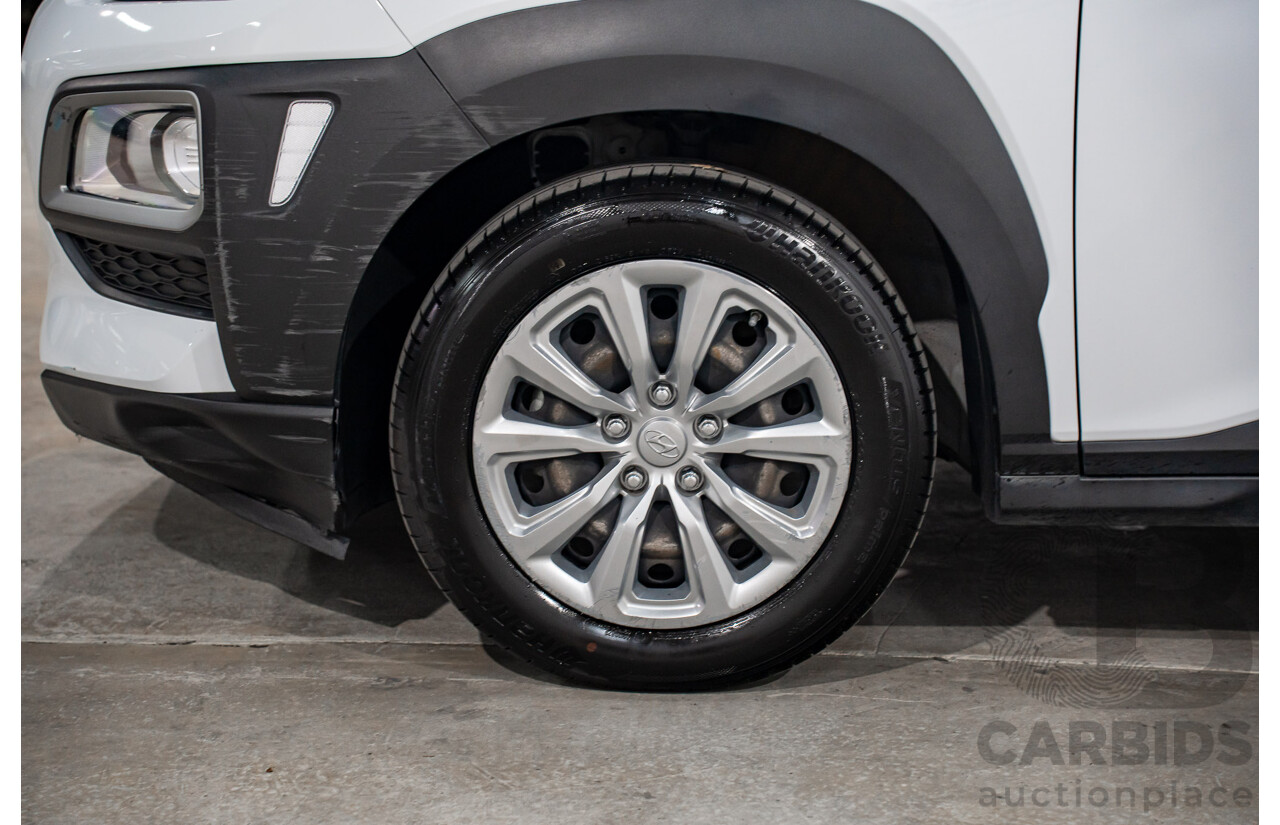 08/2020 Hyundai Kona GO (FWD) FWD OS.3 MY20 4D Wagon White 2.0L