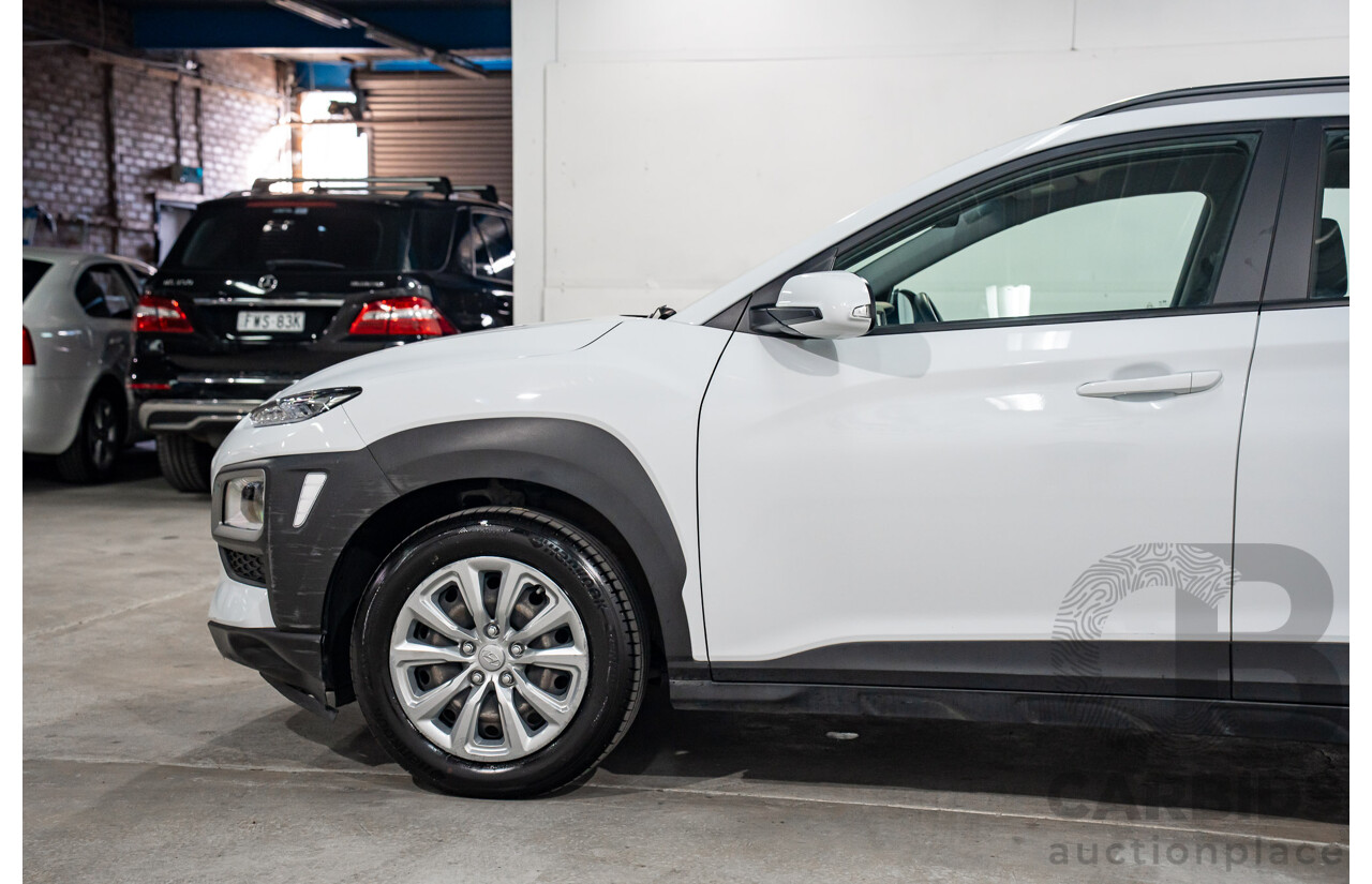 08/2020 Hyundai Kona GO (FWD) FWD OS.3 MY20 4D Wagon White 2.0L