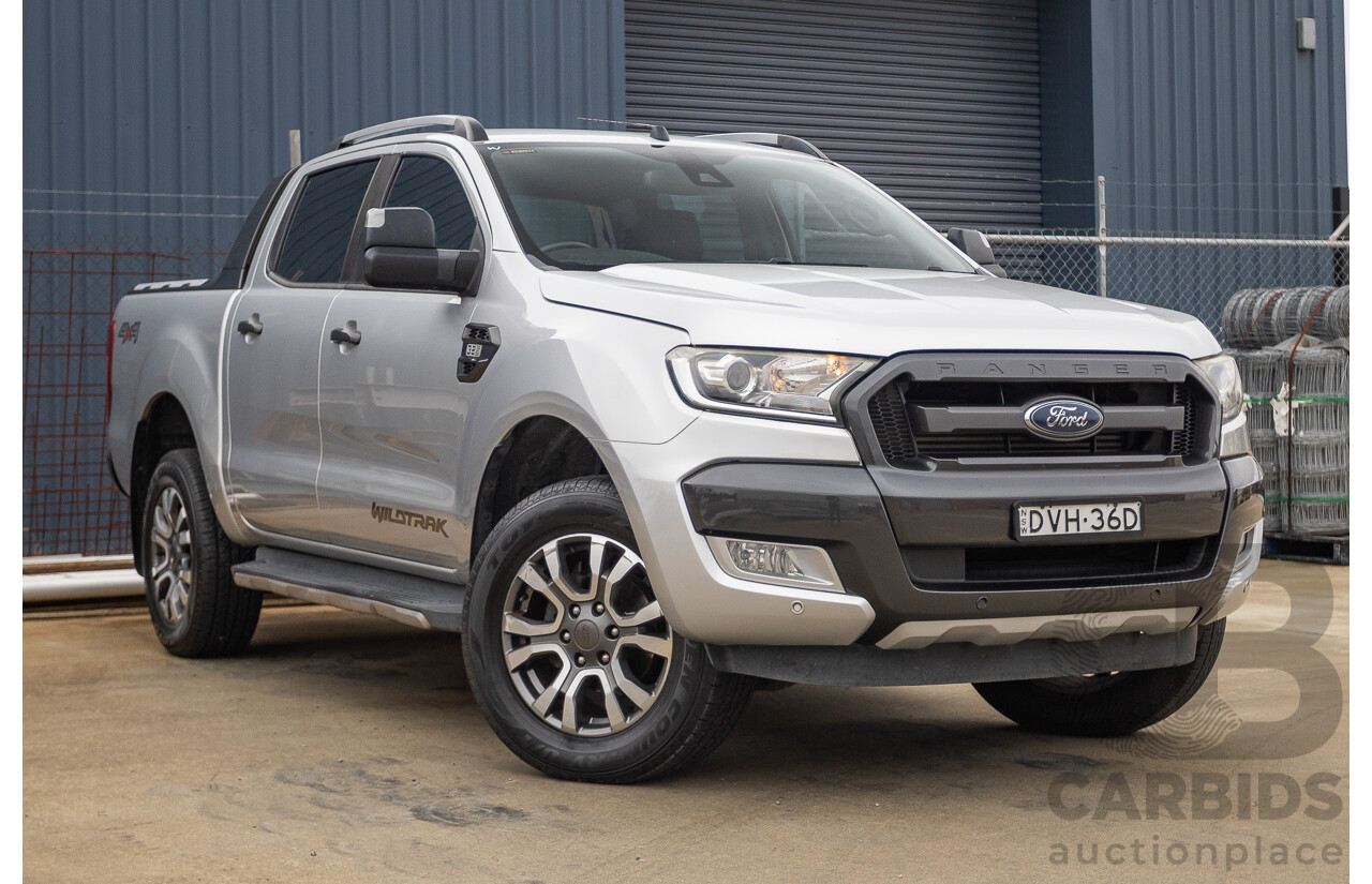 3/2018 Ford Ranger Wildtrak 3.2 (4x4) PX MKII MY18 Dual Cab P/Up Ingot Silver Metallic Turbo Diesel 3.2L