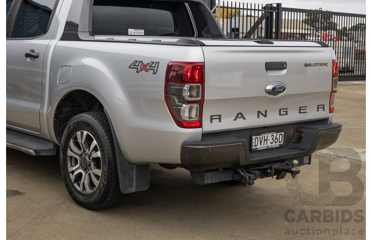 3/2018 Ford Ranger Wildtrak 3.2 (4x4) PX MKII MY18 Dual Cab P/Up Ingot Silver Metallic Turbo Diesel 3.2L