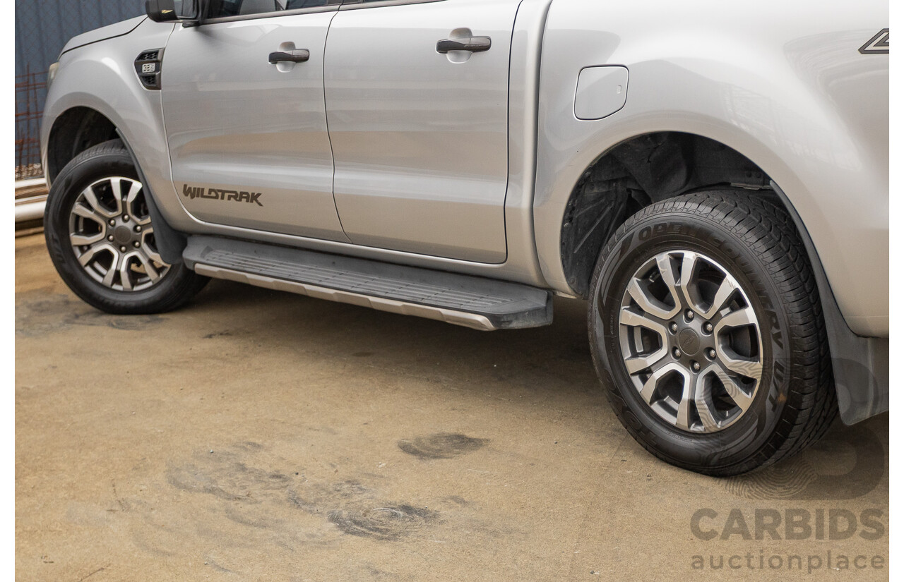 3/2018 Ford Ranger Wildtrak 3.2 (4x4) PX MKII MY18 Dual Cab P/Up Ingot Silver Metallic Turbo Diesel 3.2L