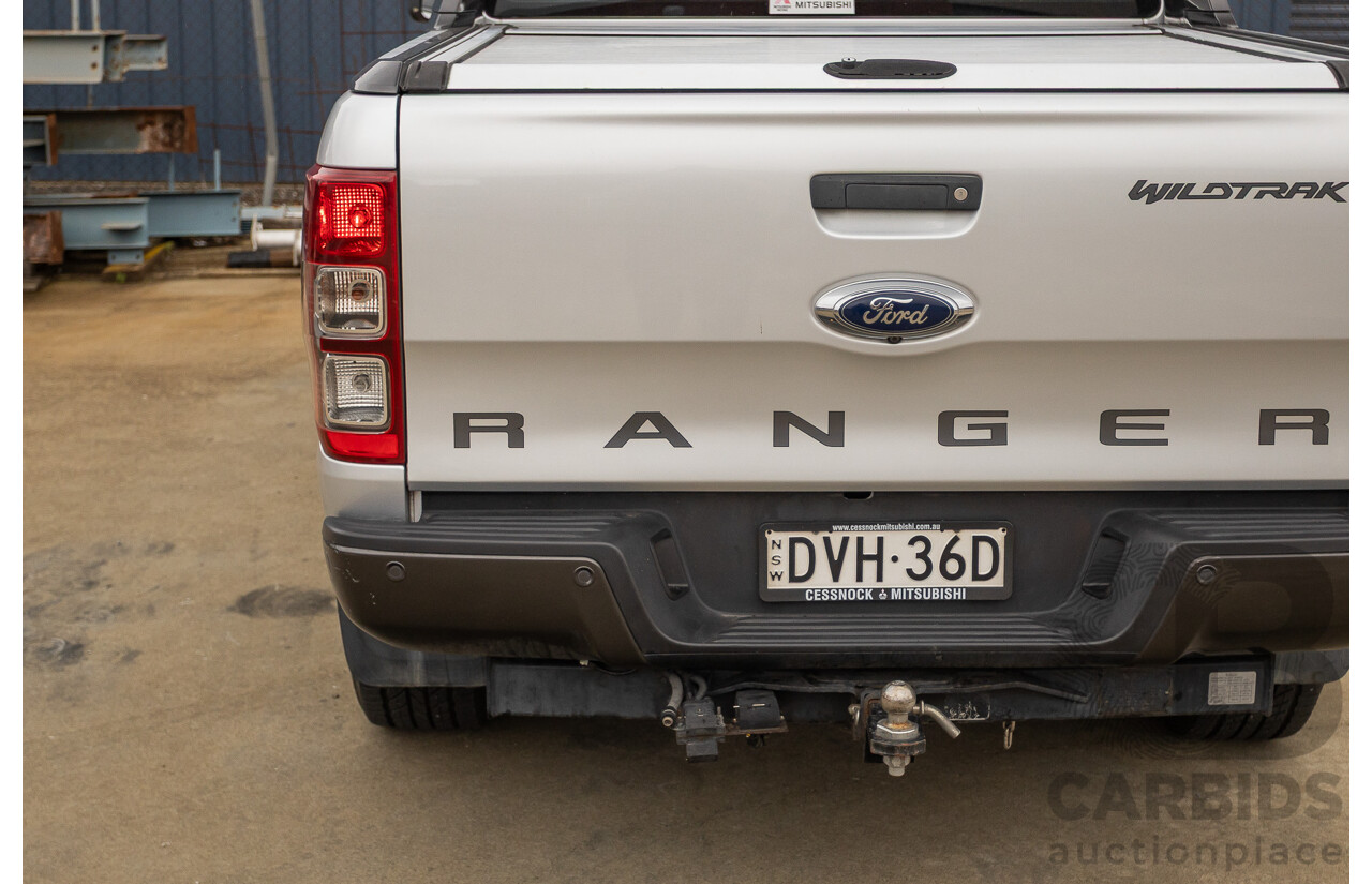 3/2018 Ford Ranger Wildtrak 3.2 (4x4) PX MKII MY18 Dual Cab P/Up Ingot Silver Metallic Turbo Diesel 3.2L
