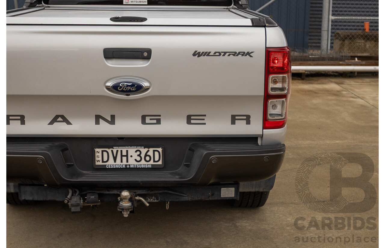 3/2018 Ford Ranger Wildtrak 3.2 (4x4) PX MKII MY18 Dual Cab P/Up Ingot Silver Metallic Turbo Diesel 3.2L