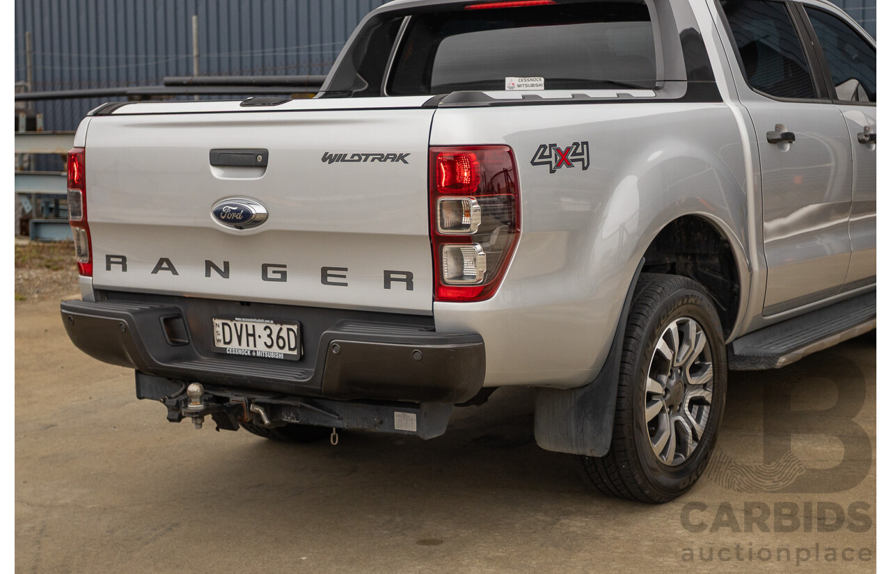 3/2018 Ford Ranger Wildtrak 3.2 (4x4) PX MKII MY18 Dual Cab P/Up Ingot Silver Metallic Turbo Diesel 3.2L