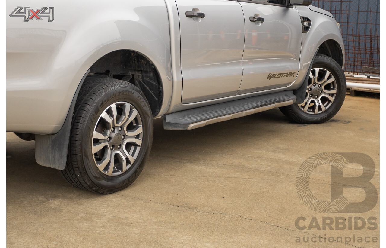 3/2018 Ford Ranger Wildtrak 3.2 (4x4) PX MKII MY18 Dual Cab P/Up Ingot Silver Metallic Turbo Diesel 3.2L