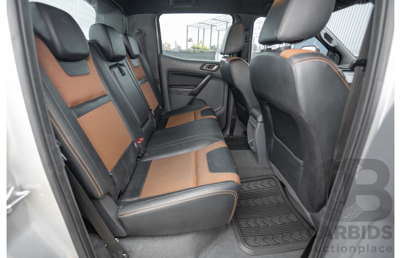 3/2018 Ford Ranger Wildtrak 3.2 (4x4) PX MKII MY18 Dual Cab P/Up Ingot Silver Metallic Turbo Diesel 3.2L