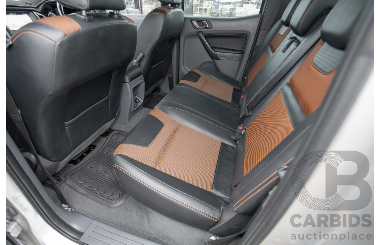 3/2018 Ford Ranger Wildtrak 3.2 (4x4) PX MKII MY18 Dual Cab P/Up Ingot Silver Metallic Turbo Diesel 3.2L