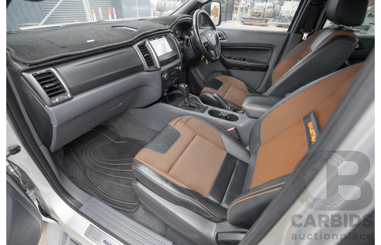 3/2018 Ford Ranger Wildtrak 3.2 (4x4) PX MKII MY18 Dual Cab P/Up Ingot Silver Metallic Turbo Diesel 3.2L