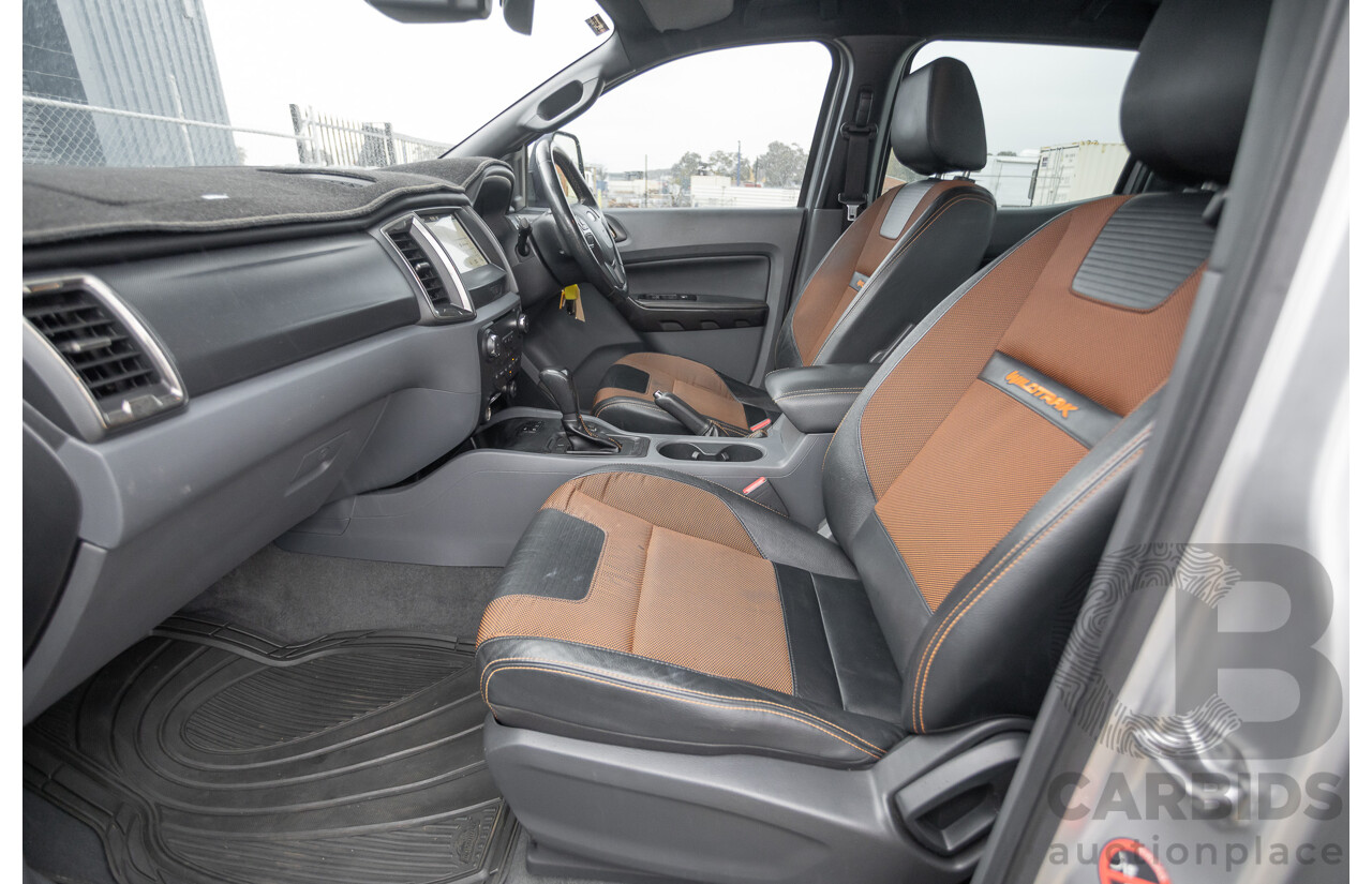 3/2018 Ford Ranger Wildtrak 3.2 (4x4) PX MKII MY18 Dual Cab P/Up Ingot Silver Metallic Turbo Diesel 3.2L