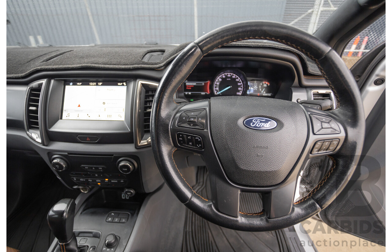 3/2018 Ford Ranger Wildtrak 3.2 (4x4) PX MKII MY18 Dual Cab P/Up Ingot Silver Metallic Turbo Diesel 3.2L