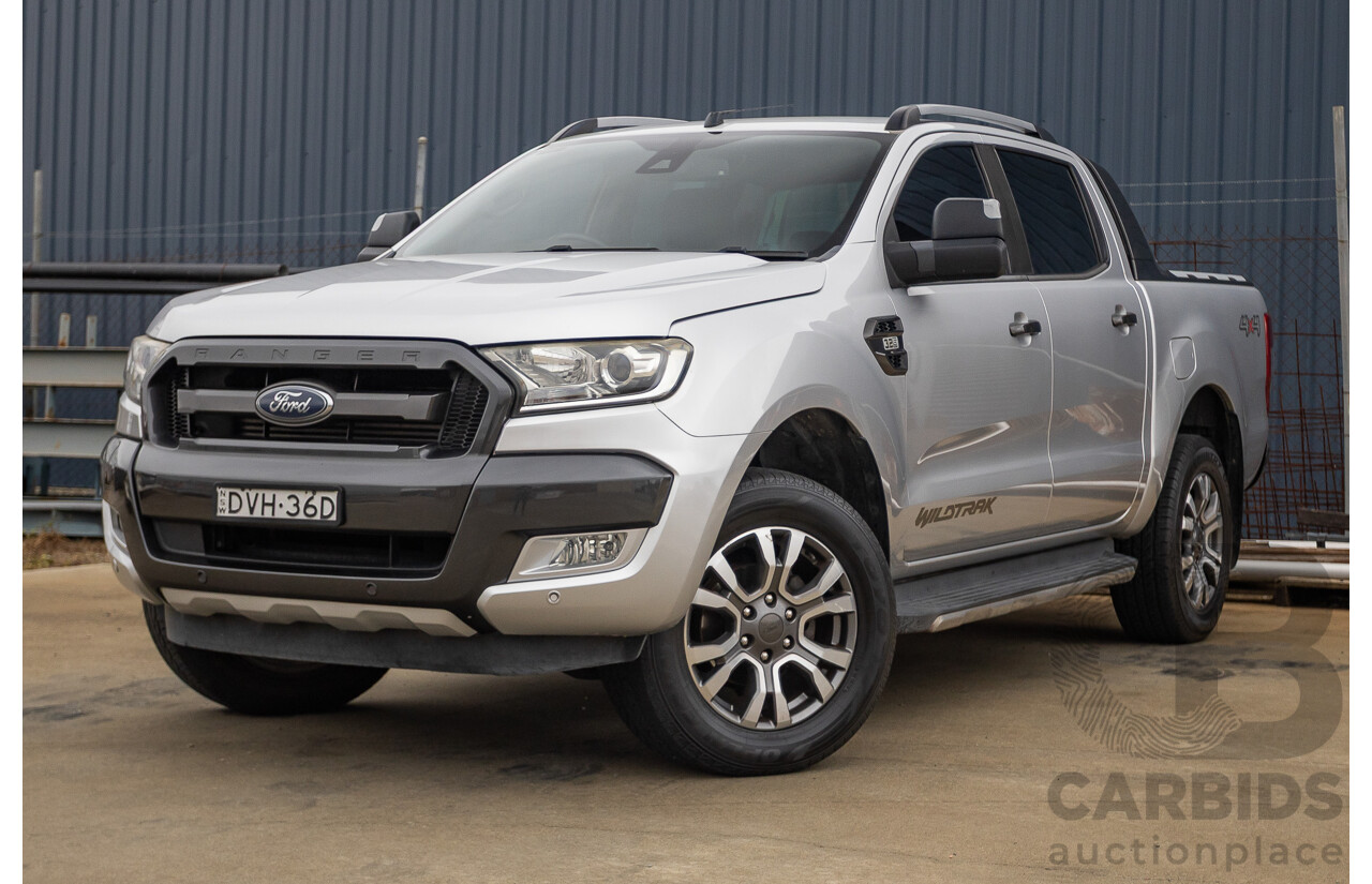 3/2018 Ford Ranger Wildtrak 3.2 (4x4) PX MKII MY18 Dual Cab P/Up Ingot Silver Metallic Turbo Diesel 3.2L
