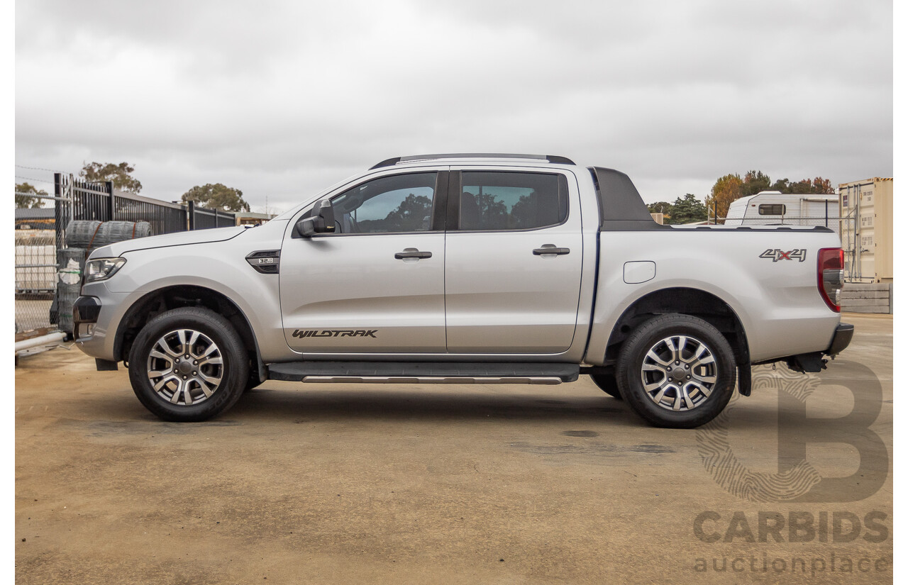 3/2018 Ford Ranger Wildtrak 3.2 (4x4) PX MKII MY18 Dual Cab P/Up Ingot Silver Metallic Turbo Diesel 3.2L