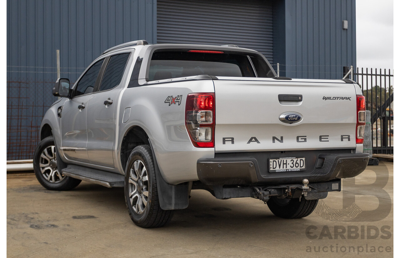 3/2018 Ford Ranger Wildtrak 3.2 (4x4) PX MKII MY18 Dual Cab P/Up Ingot Silver Metallic Turbo Diesel 3.2L