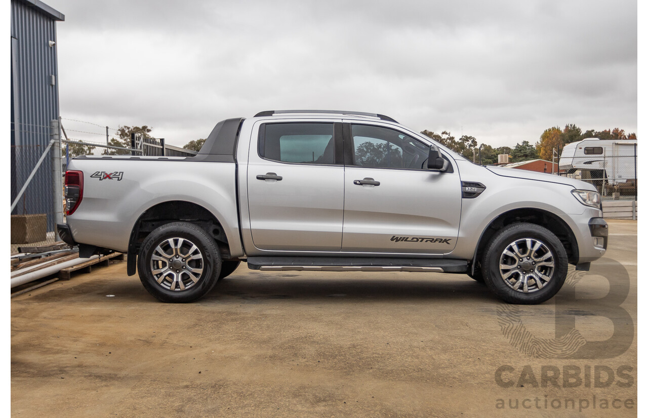 3/2018 Ford Ranger Wildtrak 3.2 (4x4) PX MKII MY18 Dual Cab P/Up Ingot Silver Metallic Turbo Diesel 3.2L